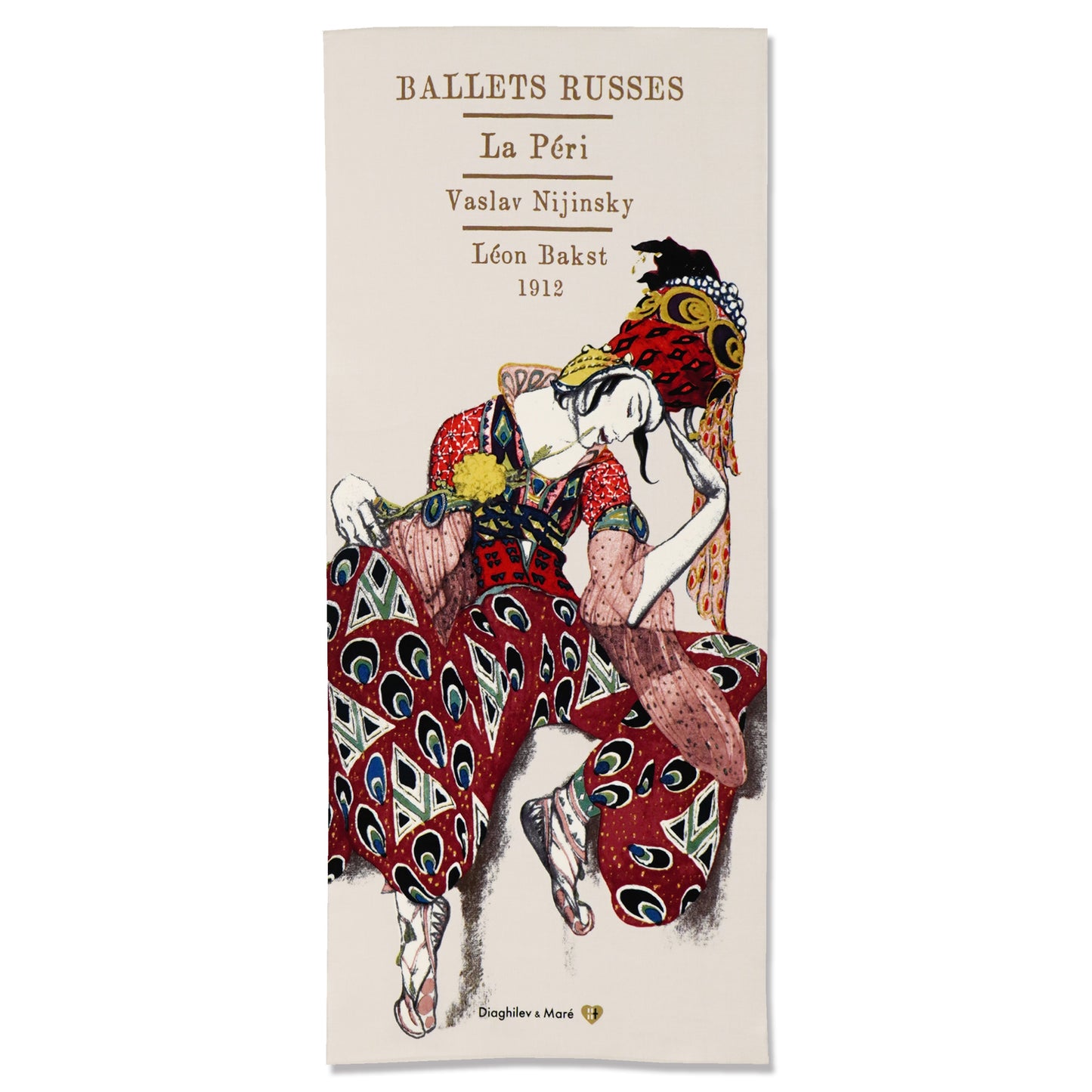 『ラ・ペリ』の「イスカンデル王」を踊るニジンスキーの衣裳デザイン