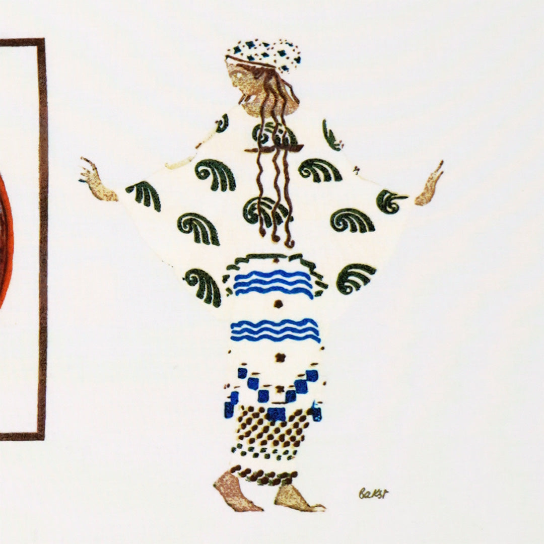 『牧神の午後』ニンフの衣裳デザインとジョルジュ・ルパップによるニジンスキーの1912年プログラム