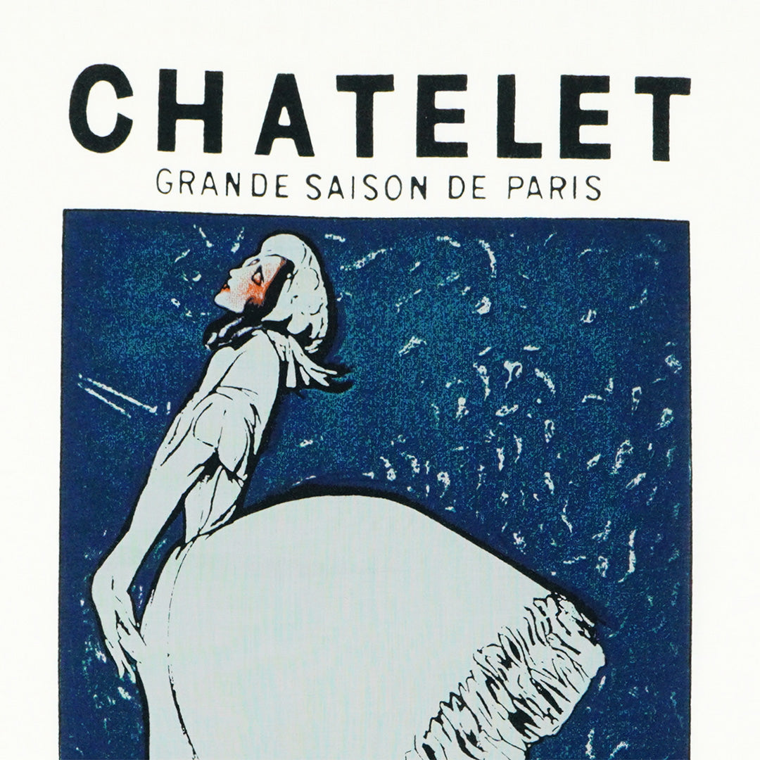 ジャン・コクトーによるバレエ・リュスポスター・デザイン『薔薇の精』の「少女」